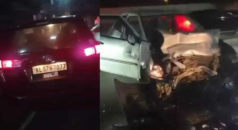 Car collision in Pathanamthitta: പത്തനംതിട്ടയിൽ കാറുകൾ തമ്മിൽ കൂട്ടിയിടിച്ച് അപകടം: ആറൻമുള MLA അബിൻ വർക്കിക്ക് പരുക്ക്