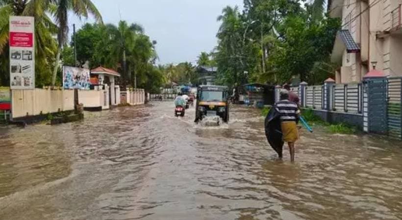 heavy waterlogging in kuttanad